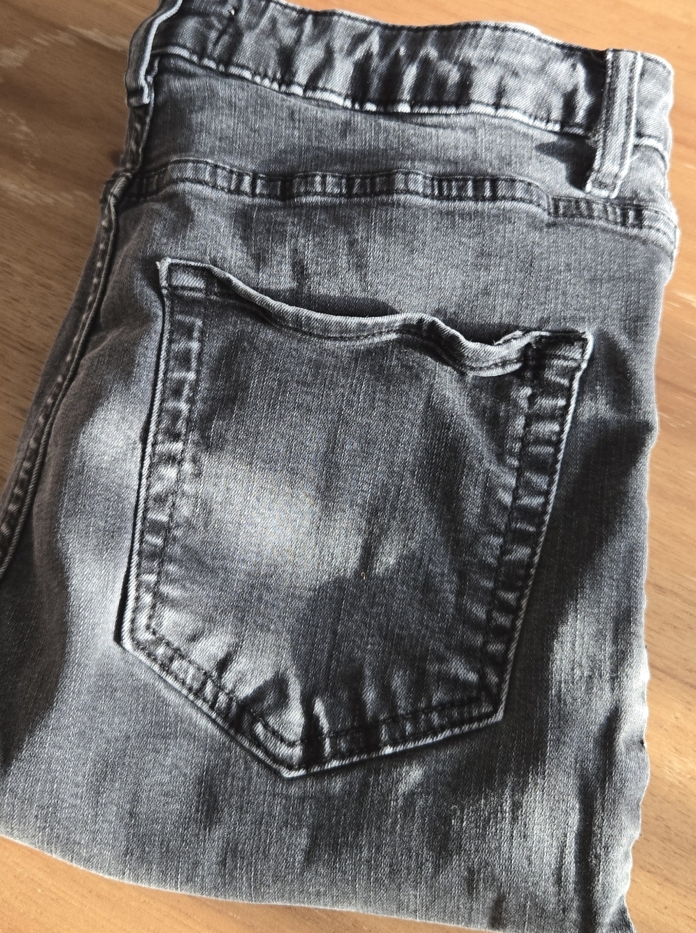forever 21 | size 29 | black high rise skinny distressed denim - Picture 5 of 5